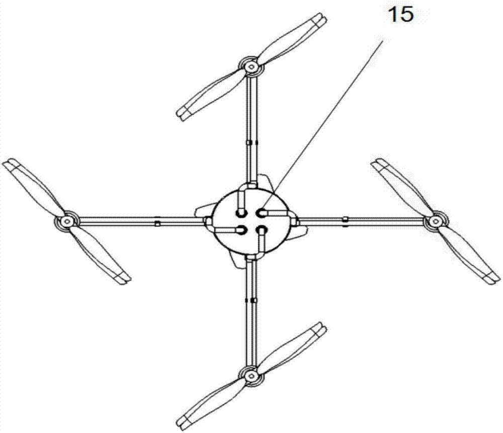 Amphibious quadrotor unmanned aerial vehicle