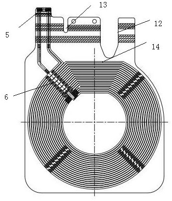 A fpc structure for reducing AC resistance