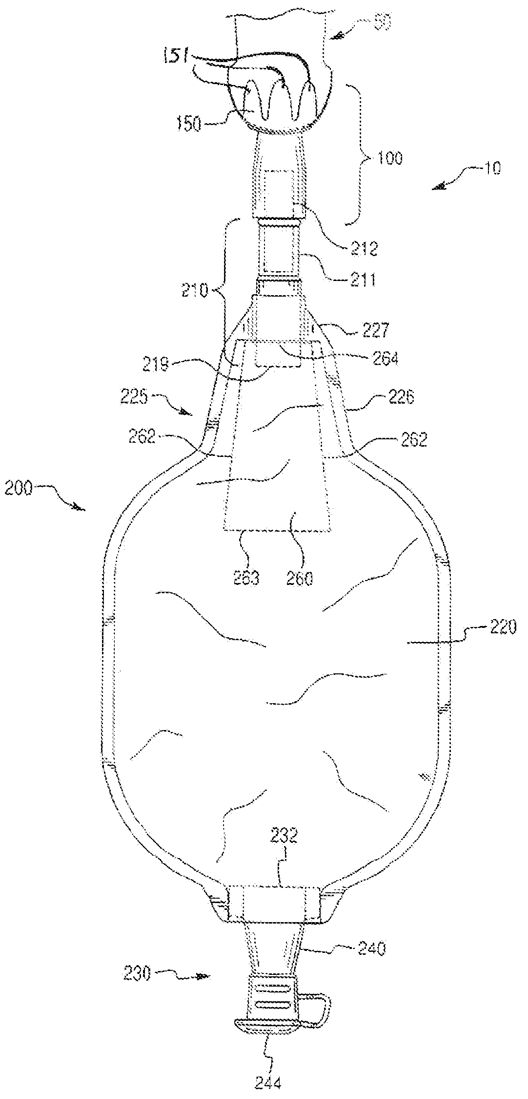 Urine collection assembly