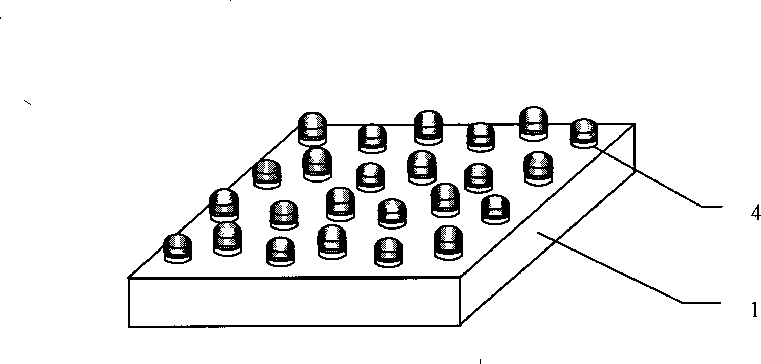 Transversal epitaxial growth method for nano area of semiconductor film