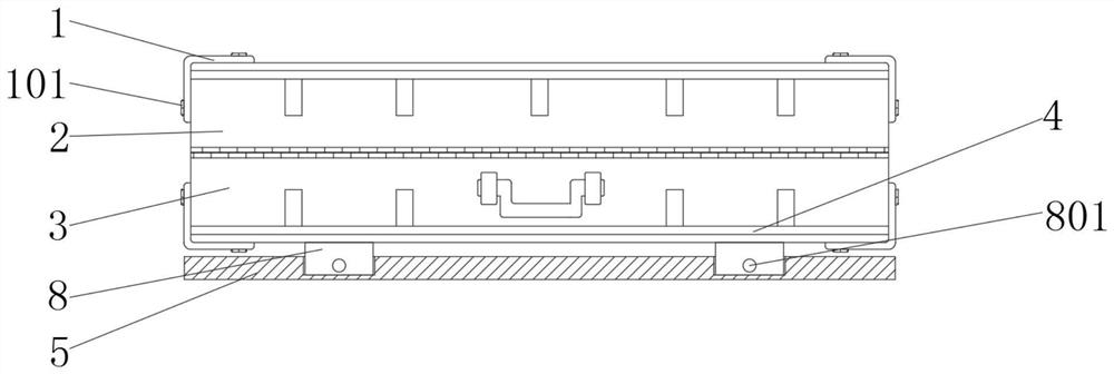 Guide wheel type inclinometer storage device with adjusting function