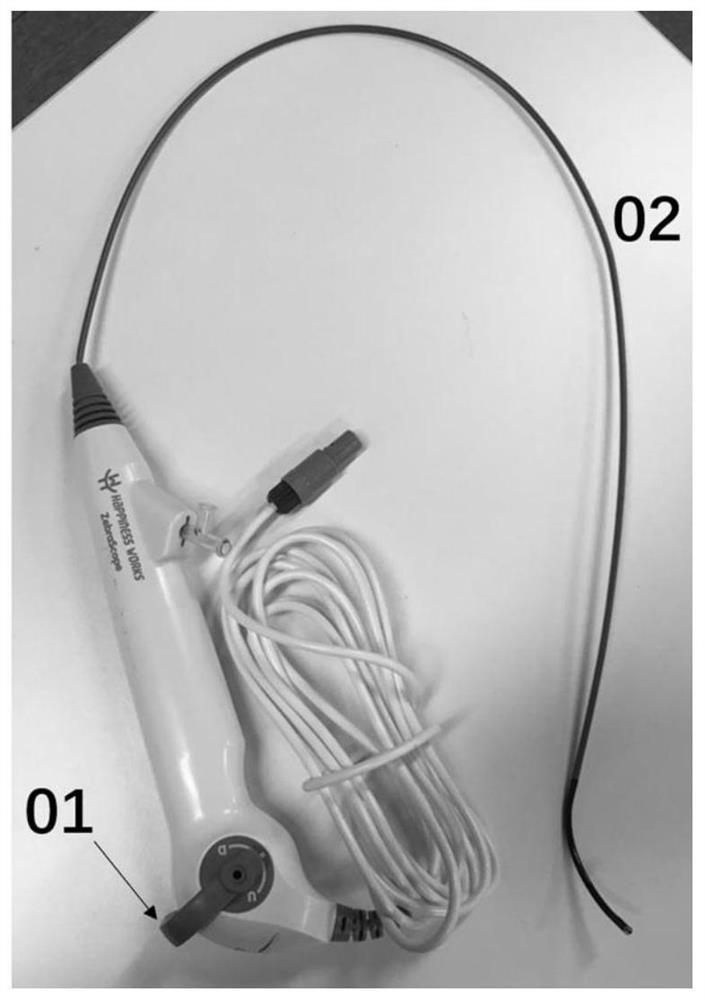 Electronic flexible ureteroscope operation actuator and operation robot system