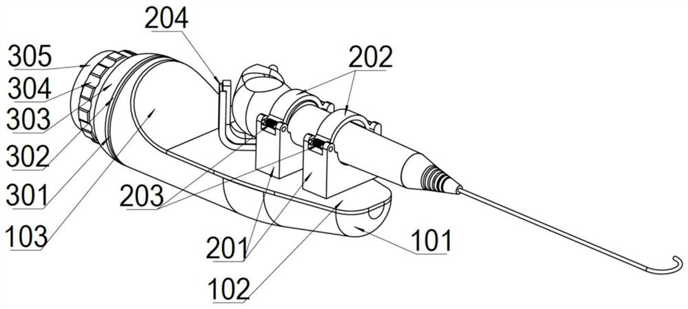 Electronic flexible ureteroscope operation actuator and operation robot system