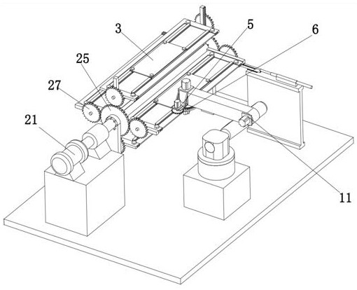 Robot welding device for movable arm plate of loading machine