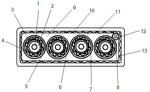 Flexible anti-interference communication cable