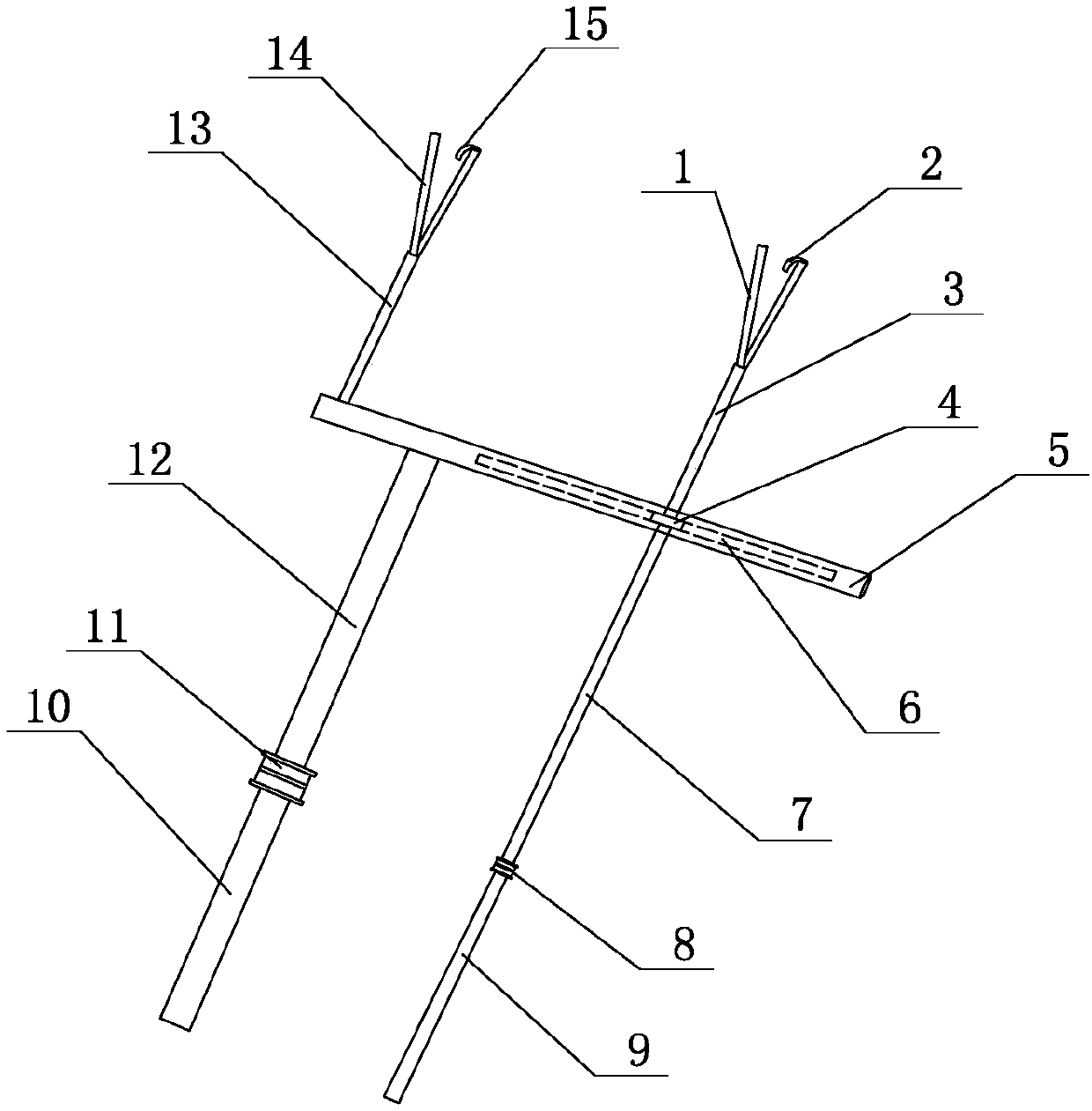 Wire hanging device