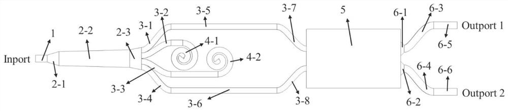 A broadband tunable beam splitting ratio polarization-rotating beam splitter based on soi