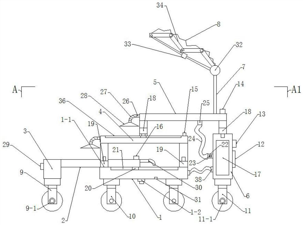 An urban household vegetable cultivation device