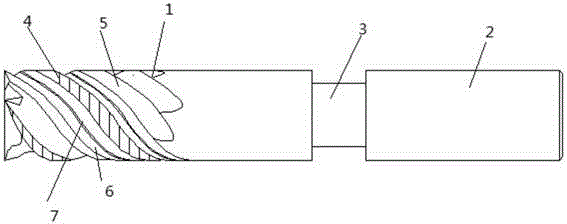 Coarse-fine milling cutter capable of discharging scraps quickly