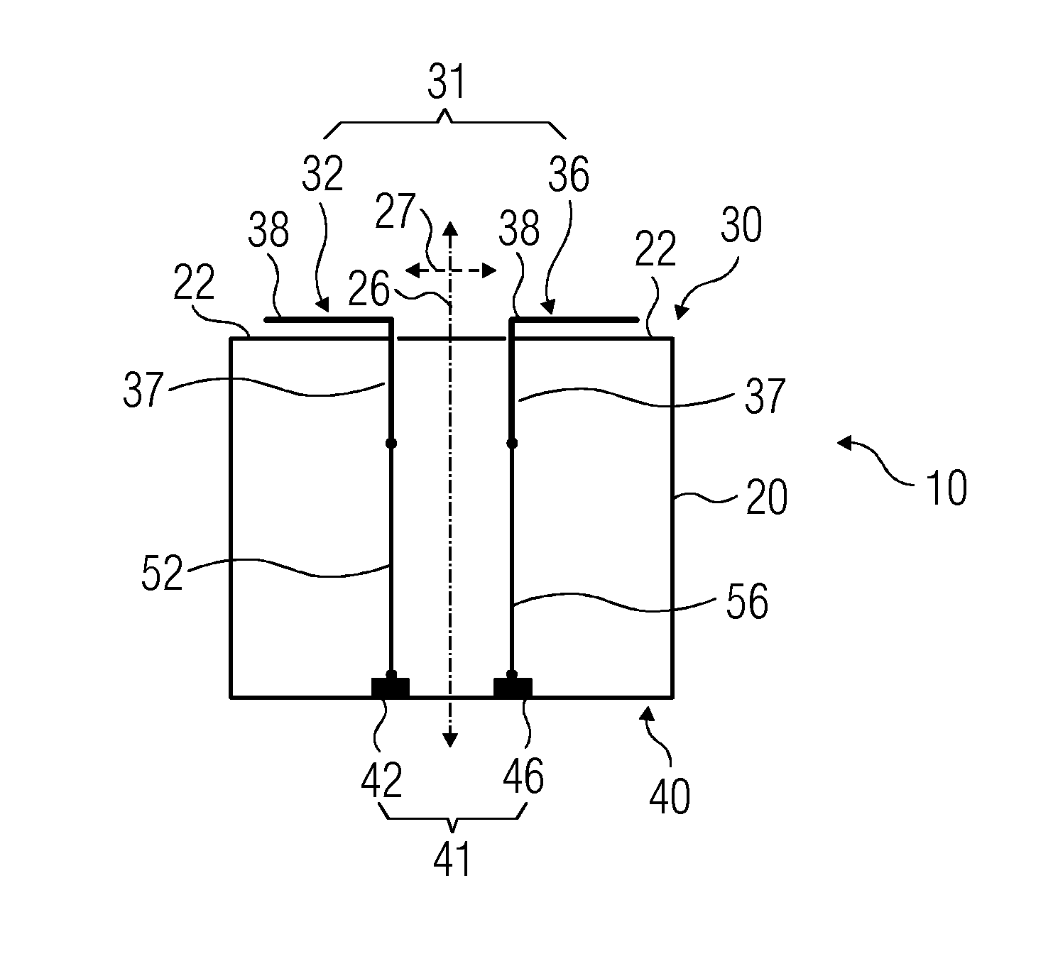 Technique for electrically connecting a generator and an exciter