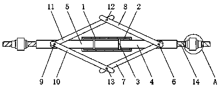 Convenient-to-adjust grape planting rack