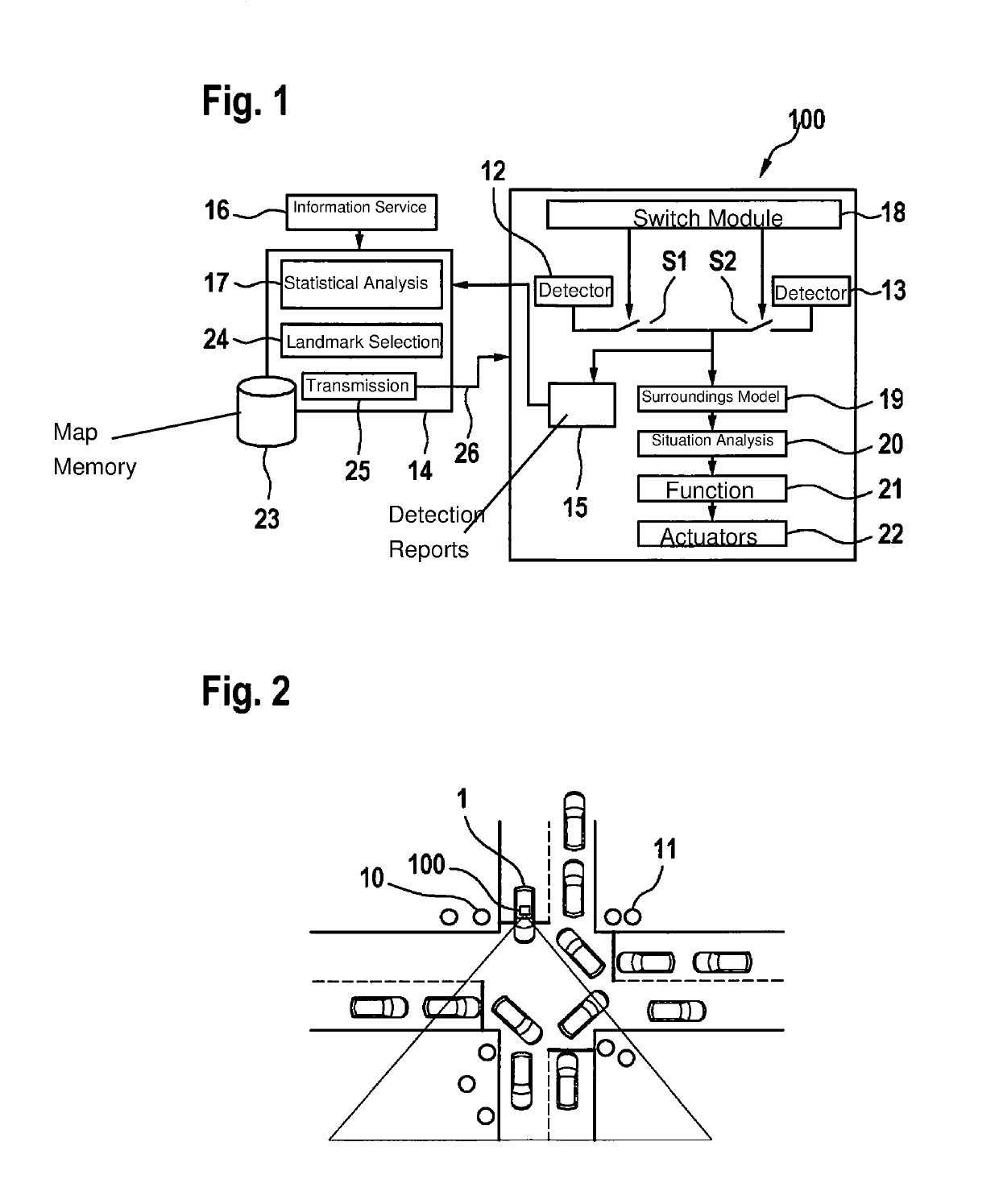 Method for determining a pose of an at least semi-autonomously driving vehicle with the aid of landmarks that are specifically selected and transmitted from a back-end server