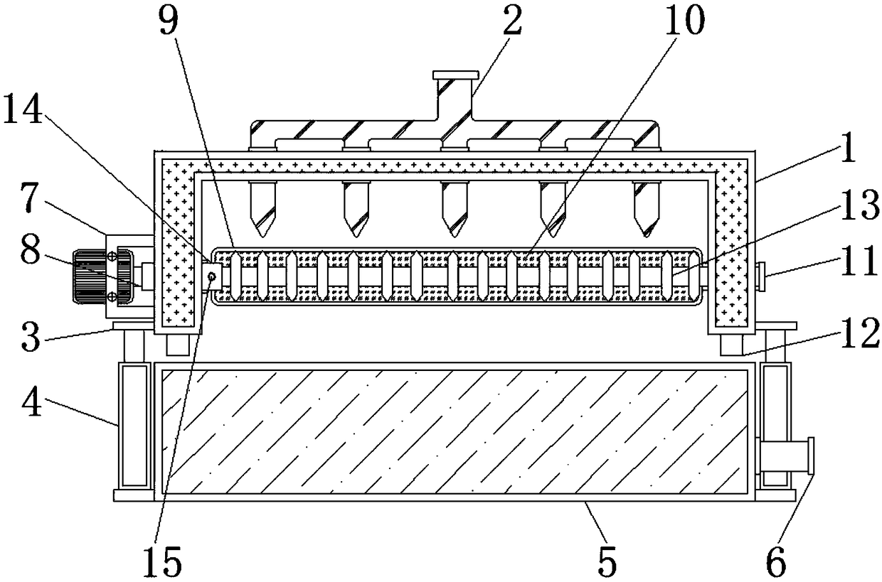 Cleaning device for threaded blade machining