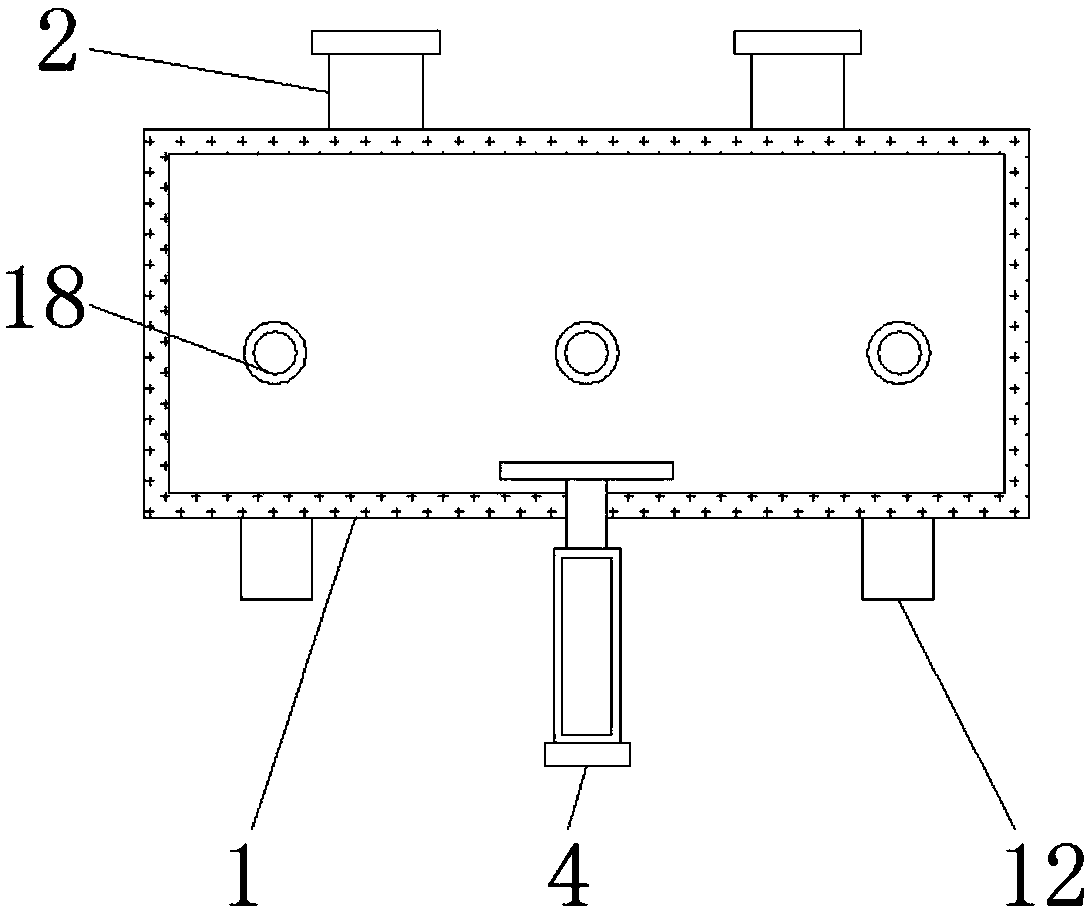 Cleaning device for threaded blade machining