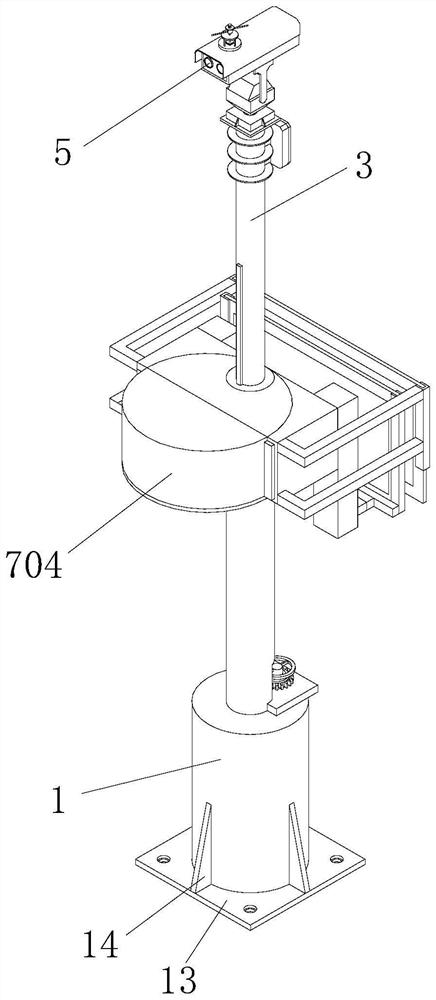 Forest resource fire prevention monitoring device