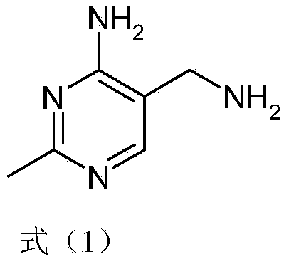 Simple and quick method for synthesizing improved vitamin B1 intermediate 2-methyl-4-amino-5-aminomethylpyrimidine