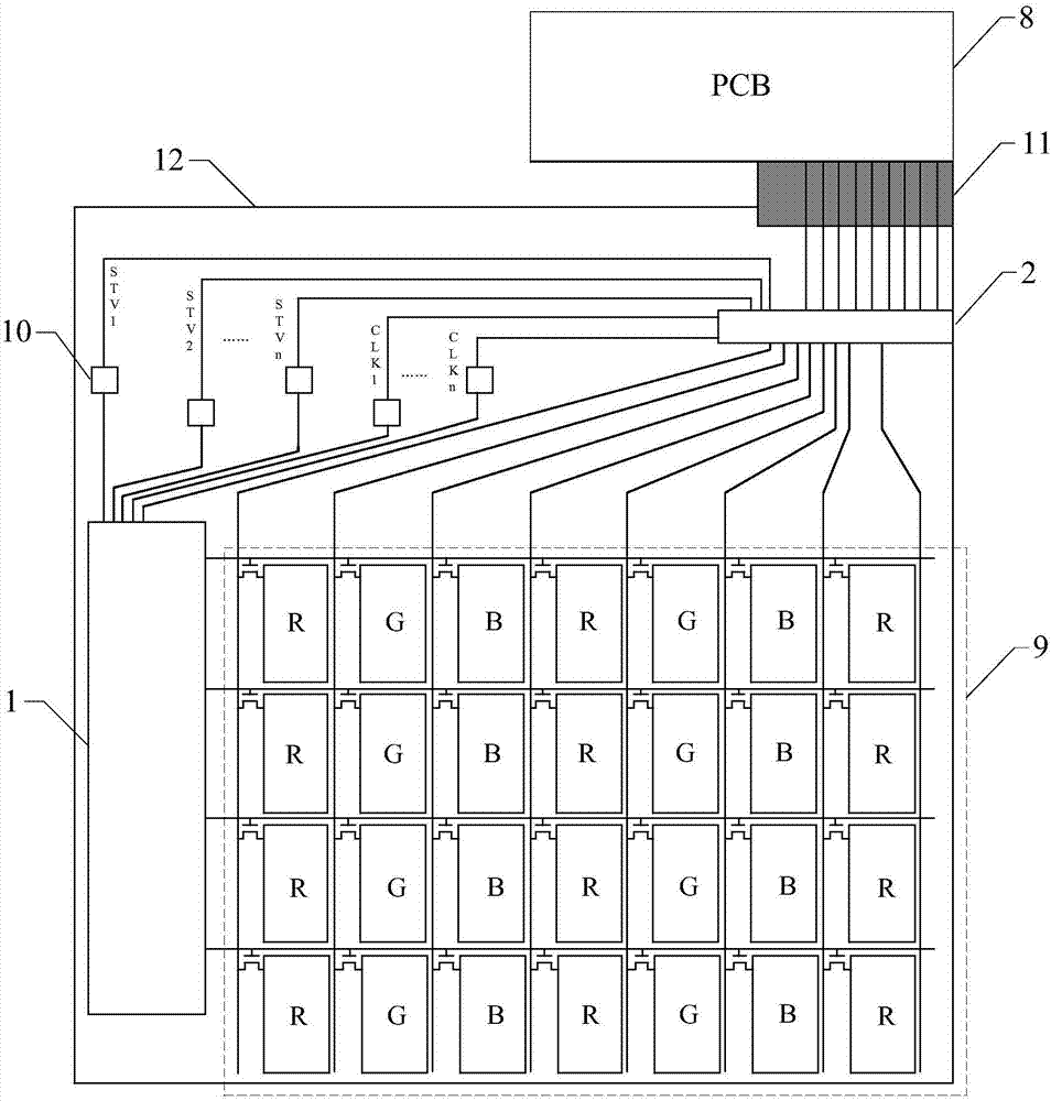 Driving module for display panel, display panel and display device