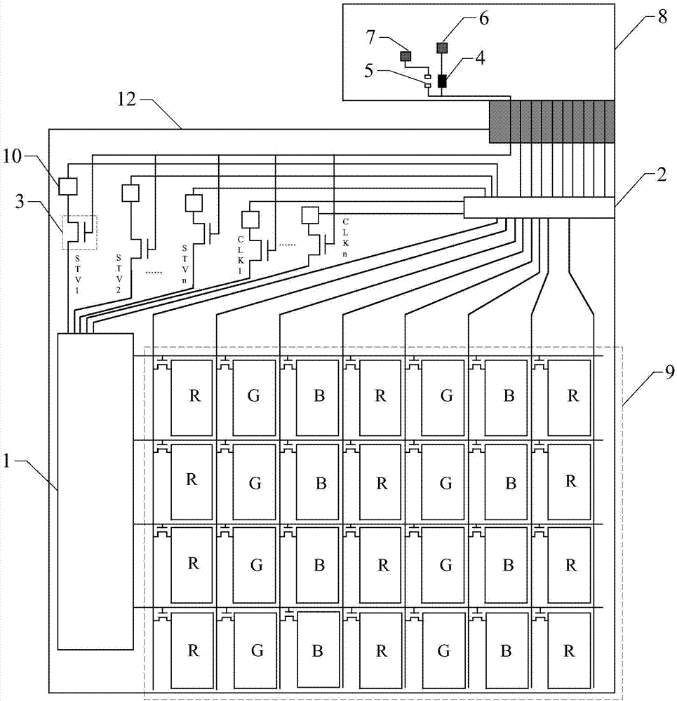 Driving module for display panel, display panel and display device