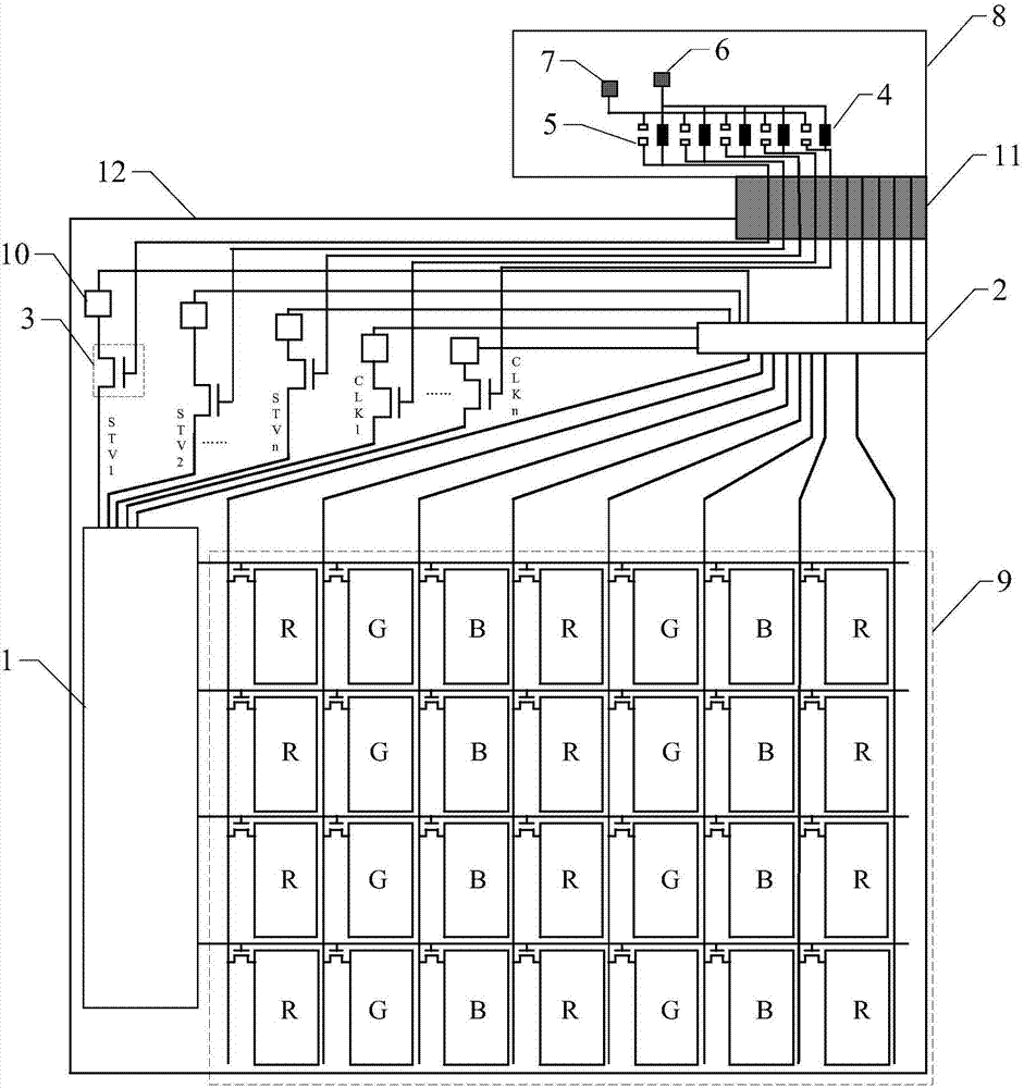 Driving module for display panel, display panel and display device