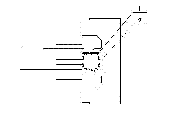 Die for producing small-sized bending part