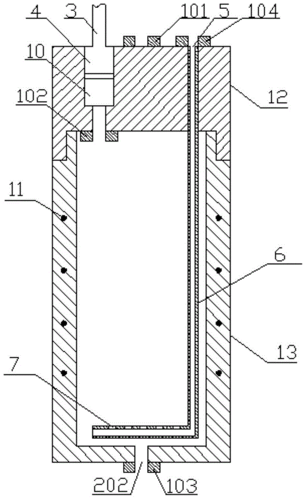 A field enrichment device for volatile organic pollutants in groundwater