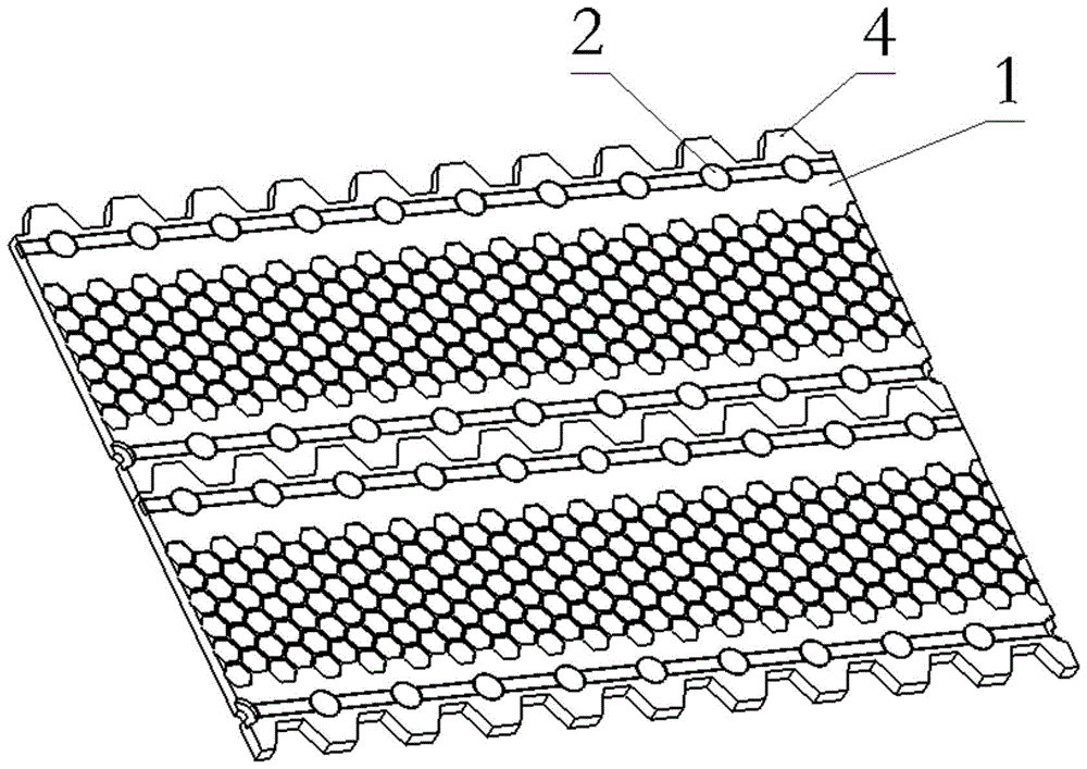 Row nails for airplane snowfield takeoff and landing blanket