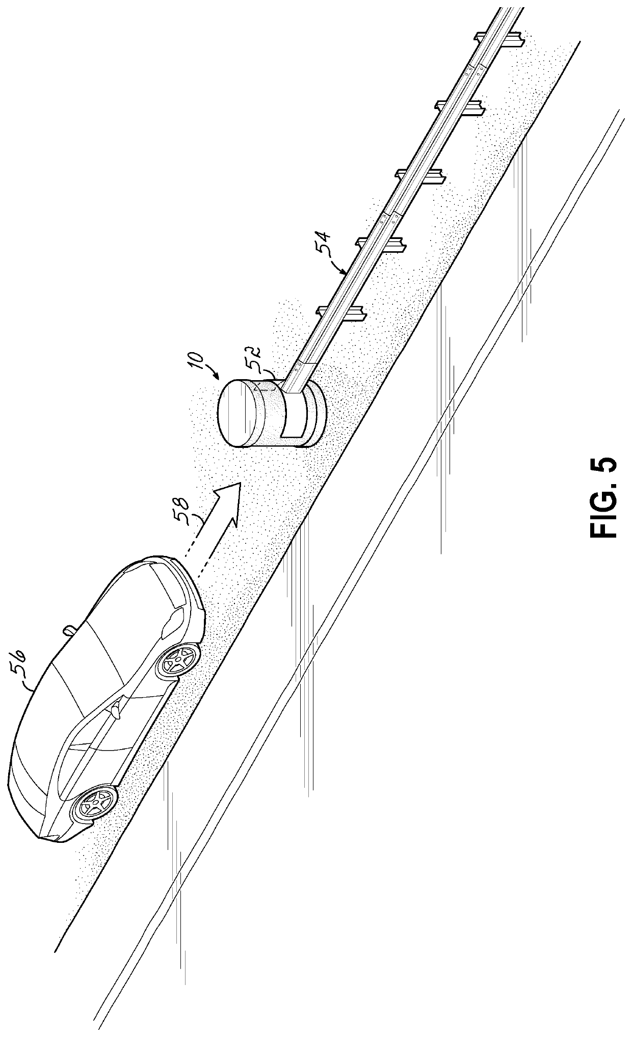 Guardrail terminal barrier