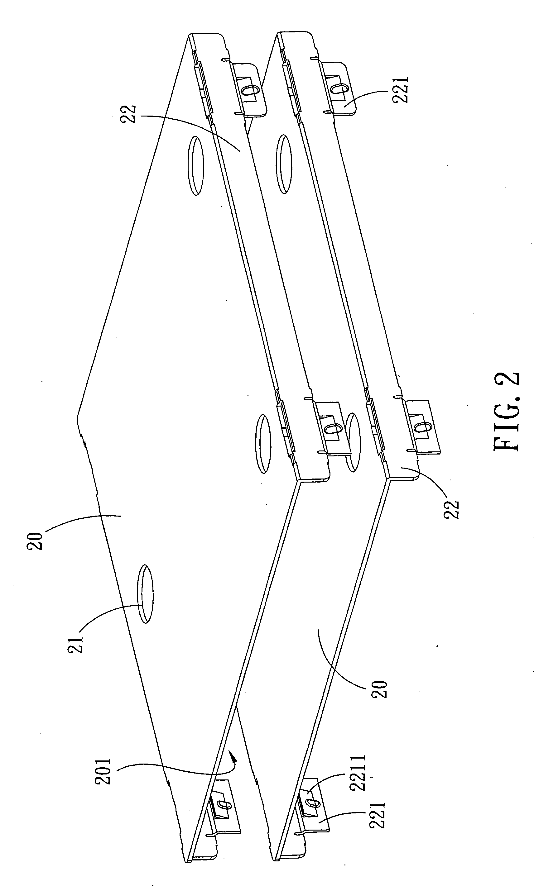 Radiating fin assembly