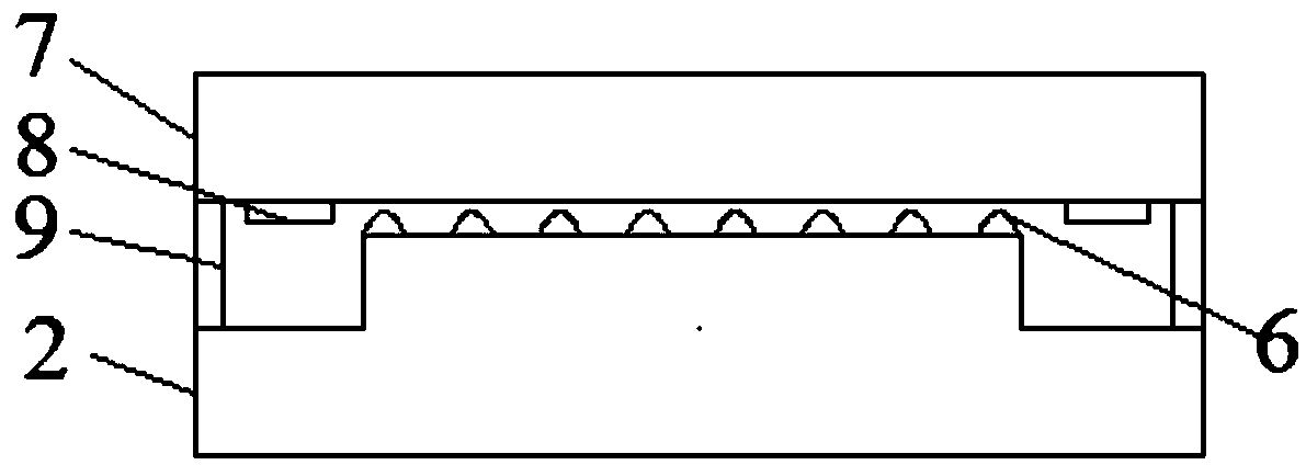 Top-emitting OLED device with cathode single-sided grating and preparation method thereof