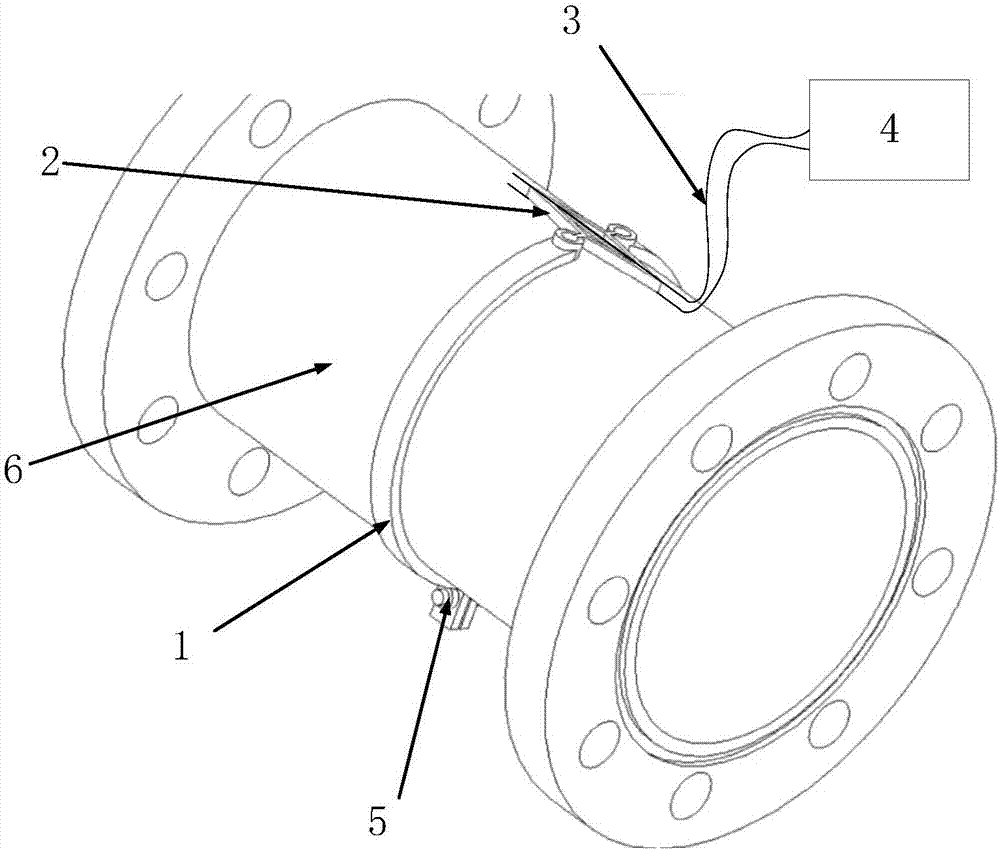 Non-Invasive pipeline pressure detection mechanism based on fiber grating