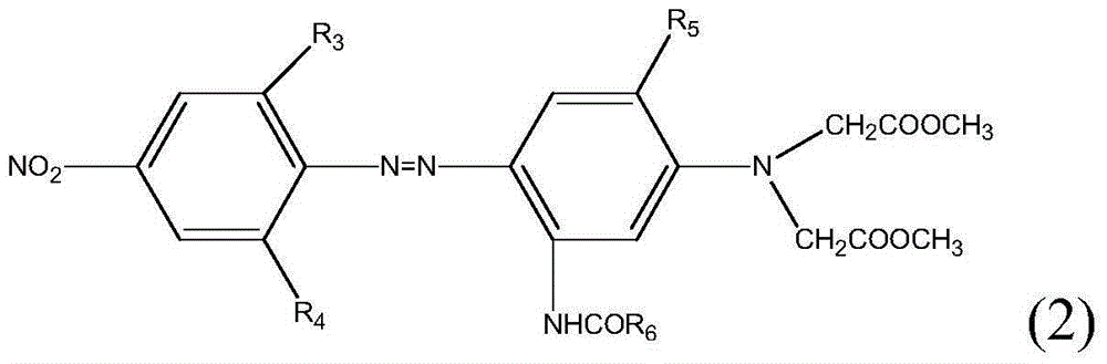 Alkaline discharge printing disperse dye, preparation method and applications