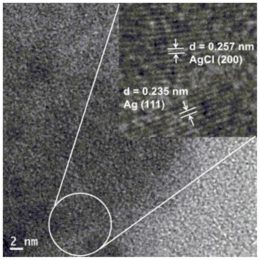 Preparation method and application of cellulose hydrogel-based nano-silver/silver chloride