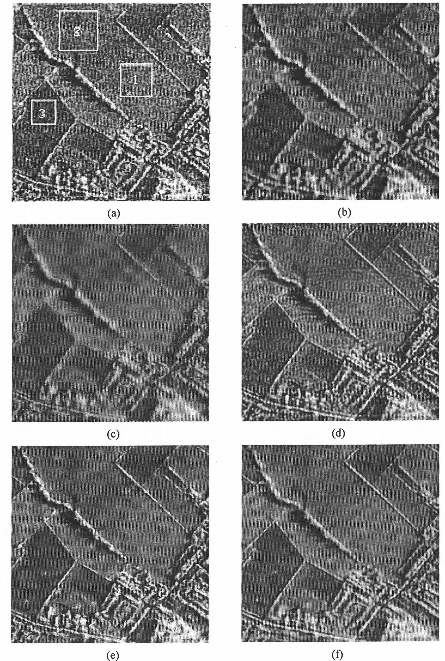 SAR image speckle suppression method based on second generation curvilinear wave transformation