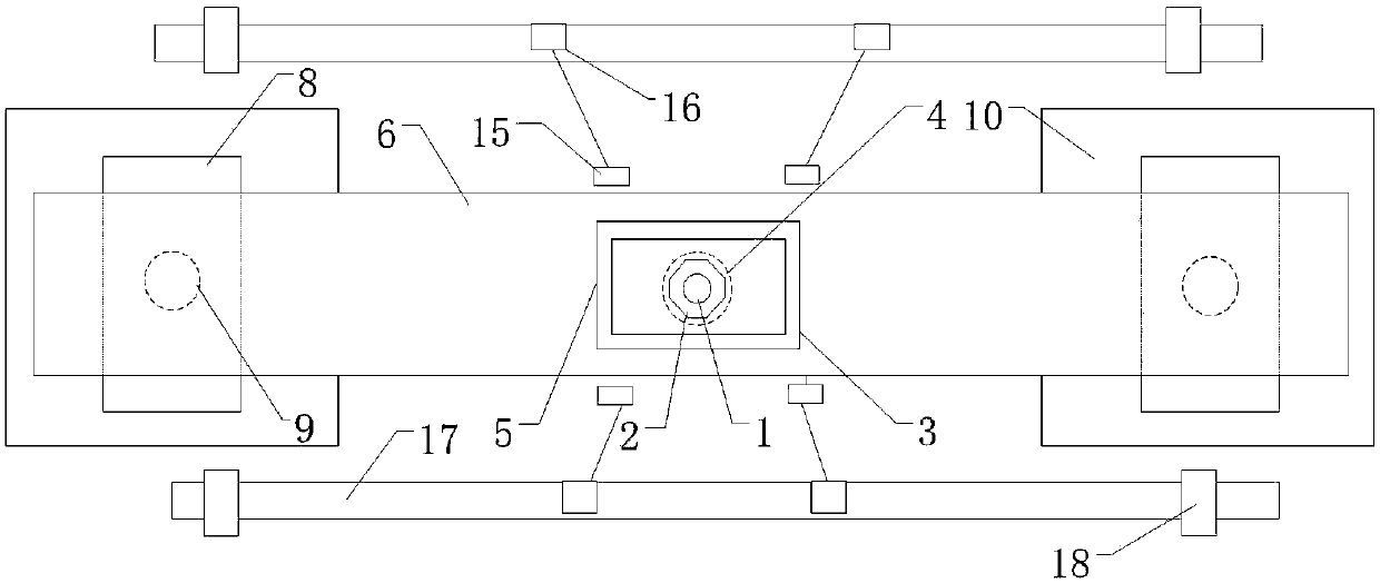 Uplift bearing capacity testing device for miniature fiber bar uplift pile