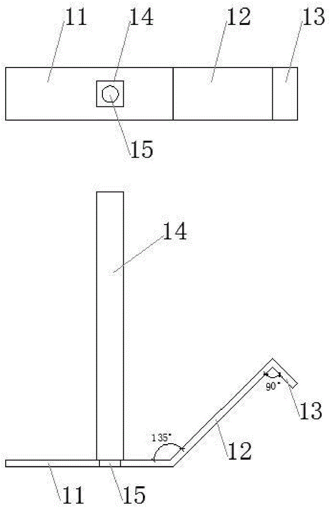 Square column concrete member wood-plastic formwork reinforcement clamping apparatus and use method thereof