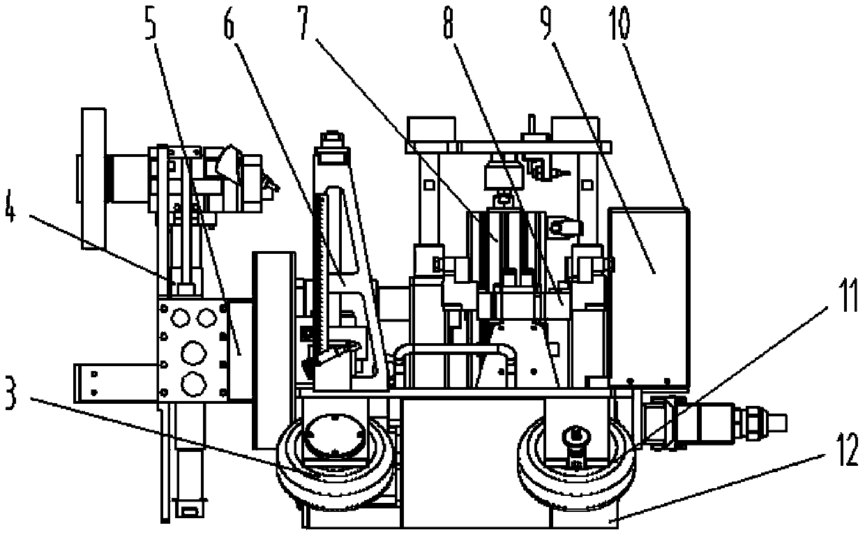 Inner wall polishing operation remote control equipment suitable for pipeline with wide-range pipe diameter