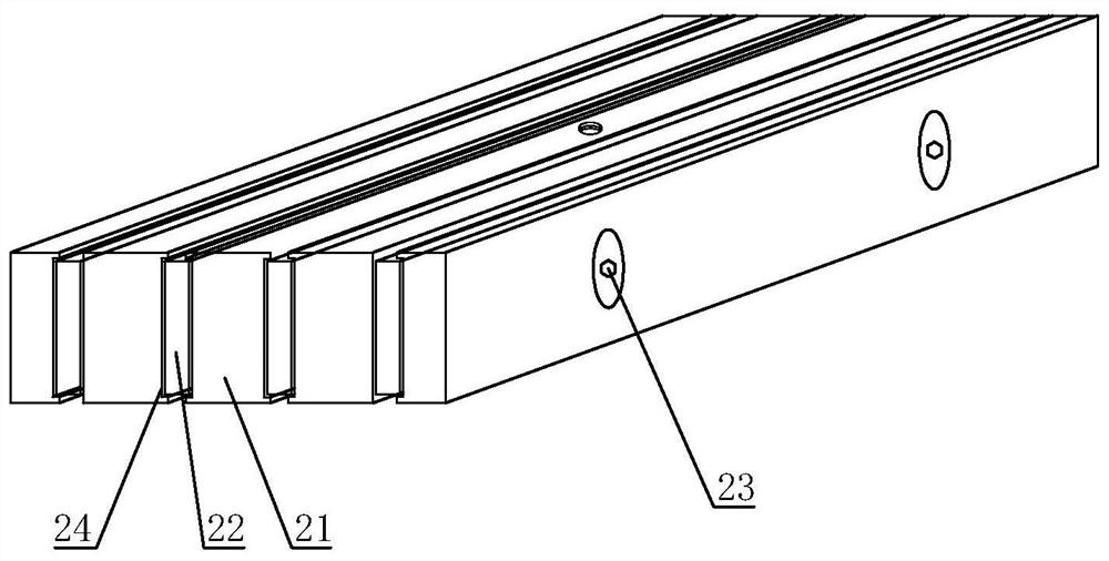 Magnetic fixing device for prefabricated part mold