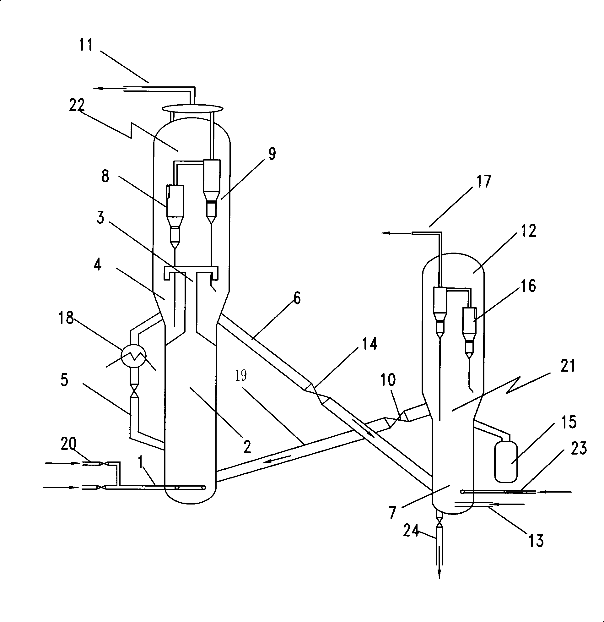 Method for reducing catalyst contamination in reaction for preparing light olefins from methanol