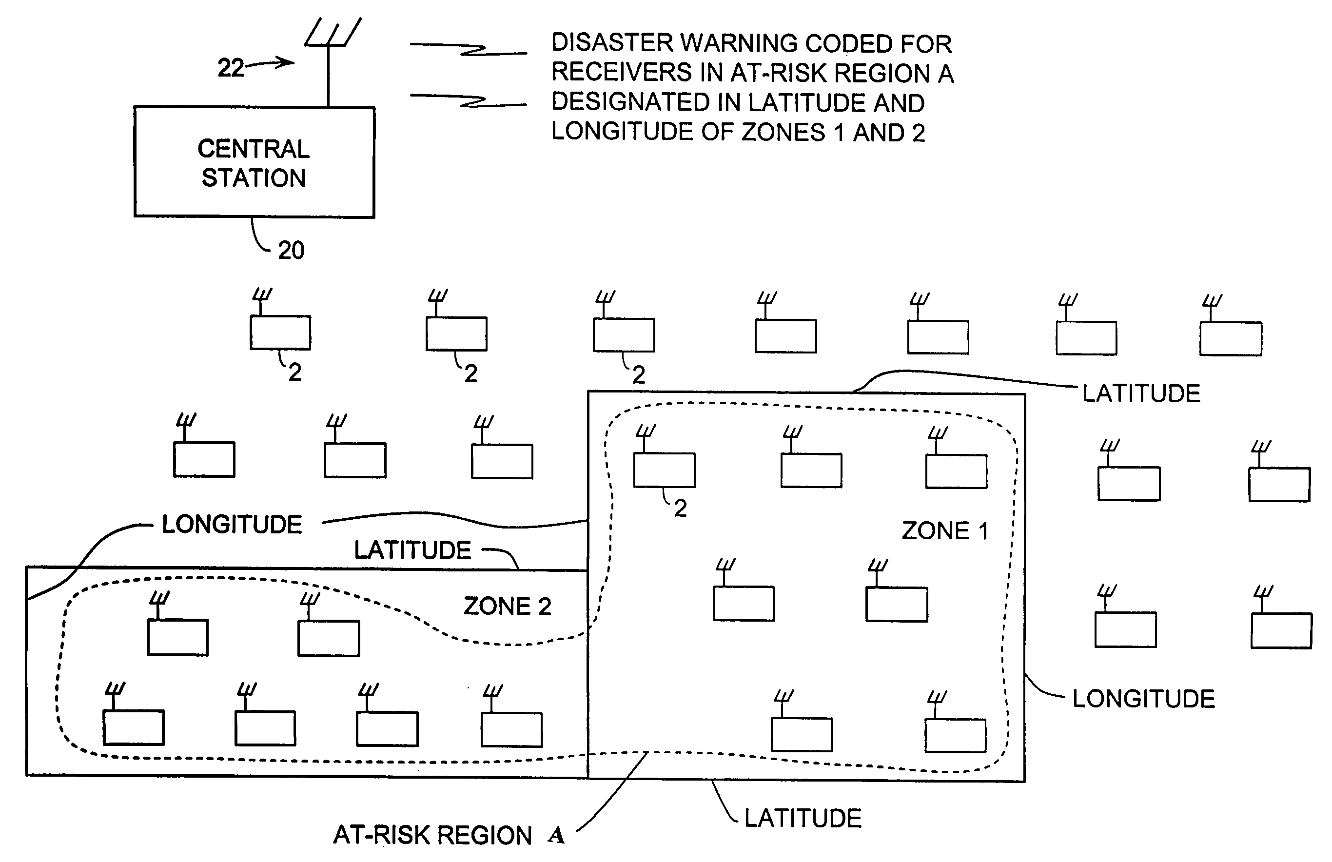 Disaster alert device and system