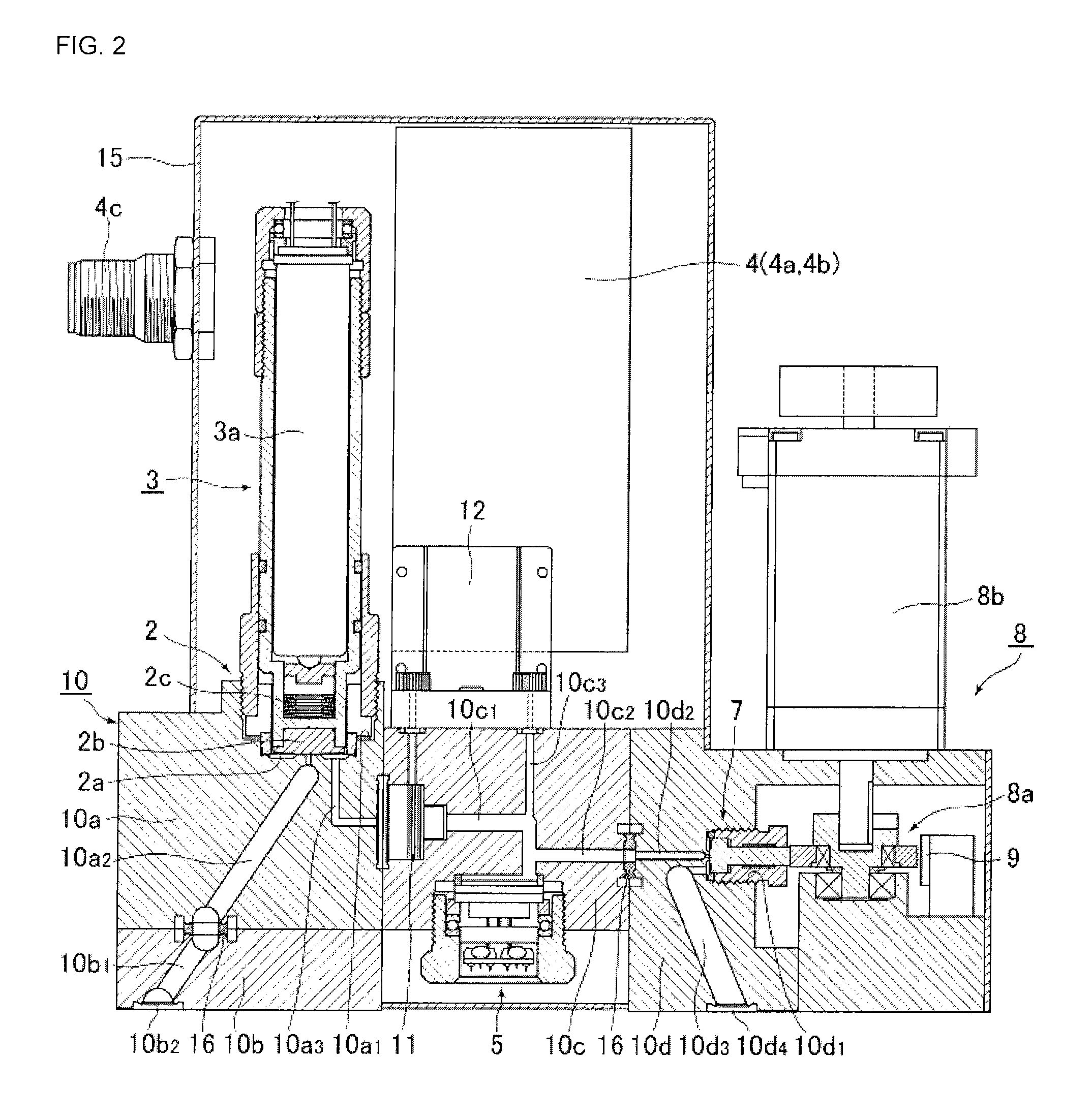 Variable orifice type pressure-controlled flow controller