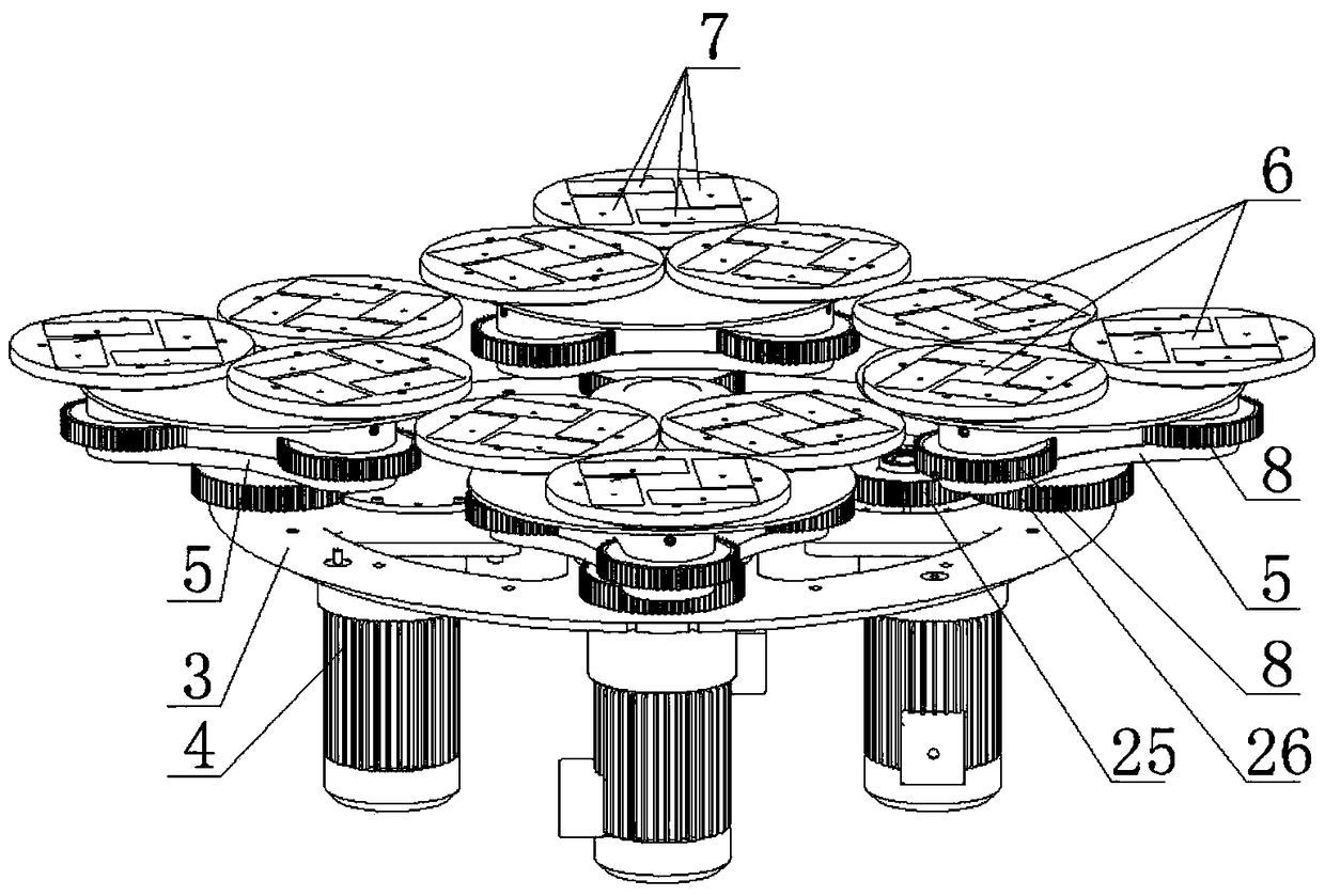 Multi-station sweeping equipment