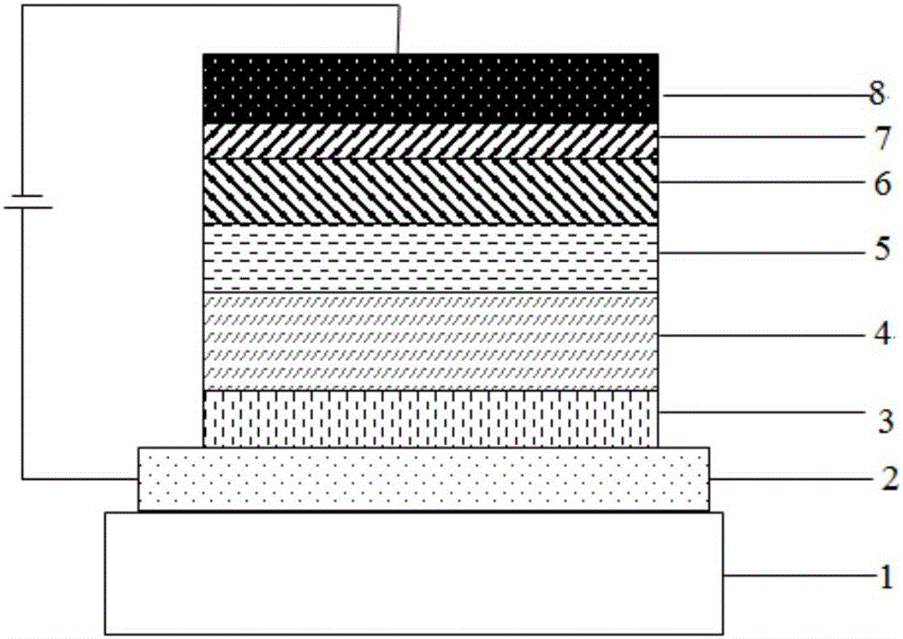 Compound with acridone as core and application of compound to organic electroluminescent device