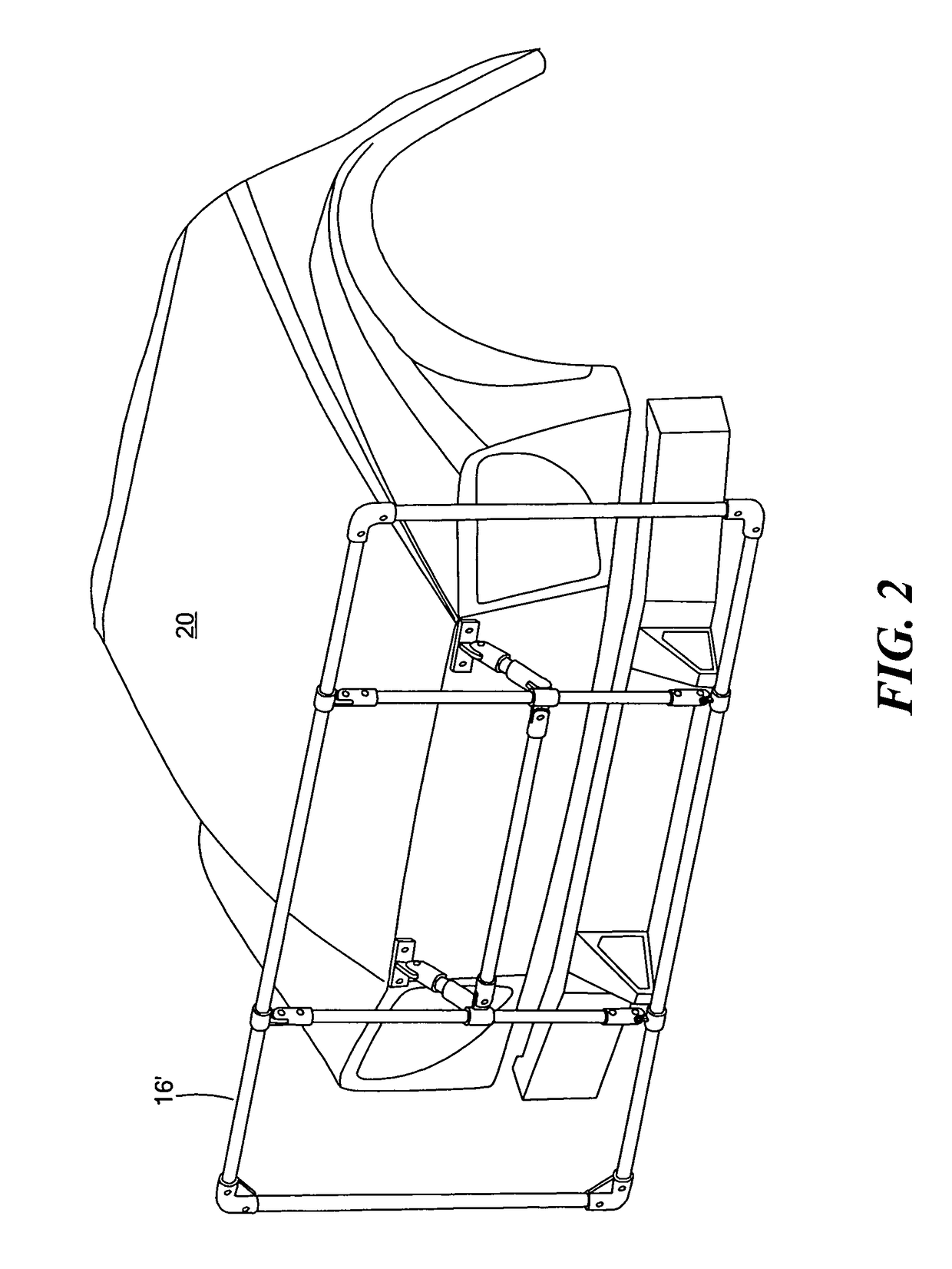 Vehicle and structure shield with a cable frame