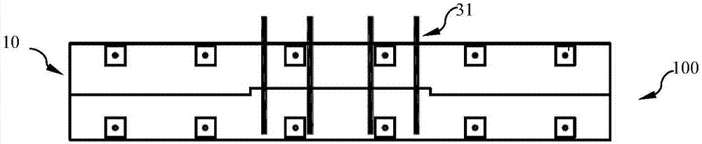 Limited prestressed precast concrete foundation, communication tower building and construction method