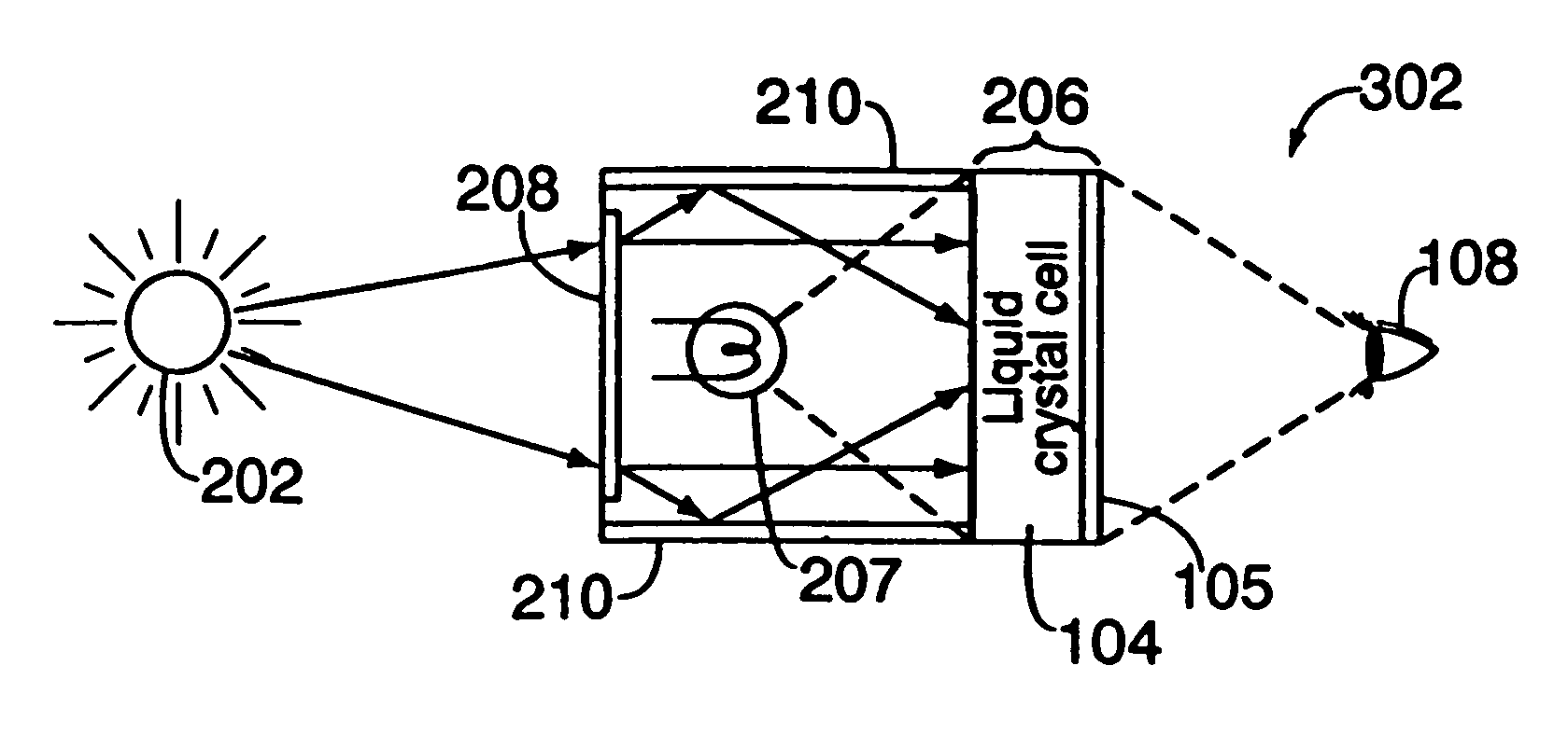 LCD with power saving features