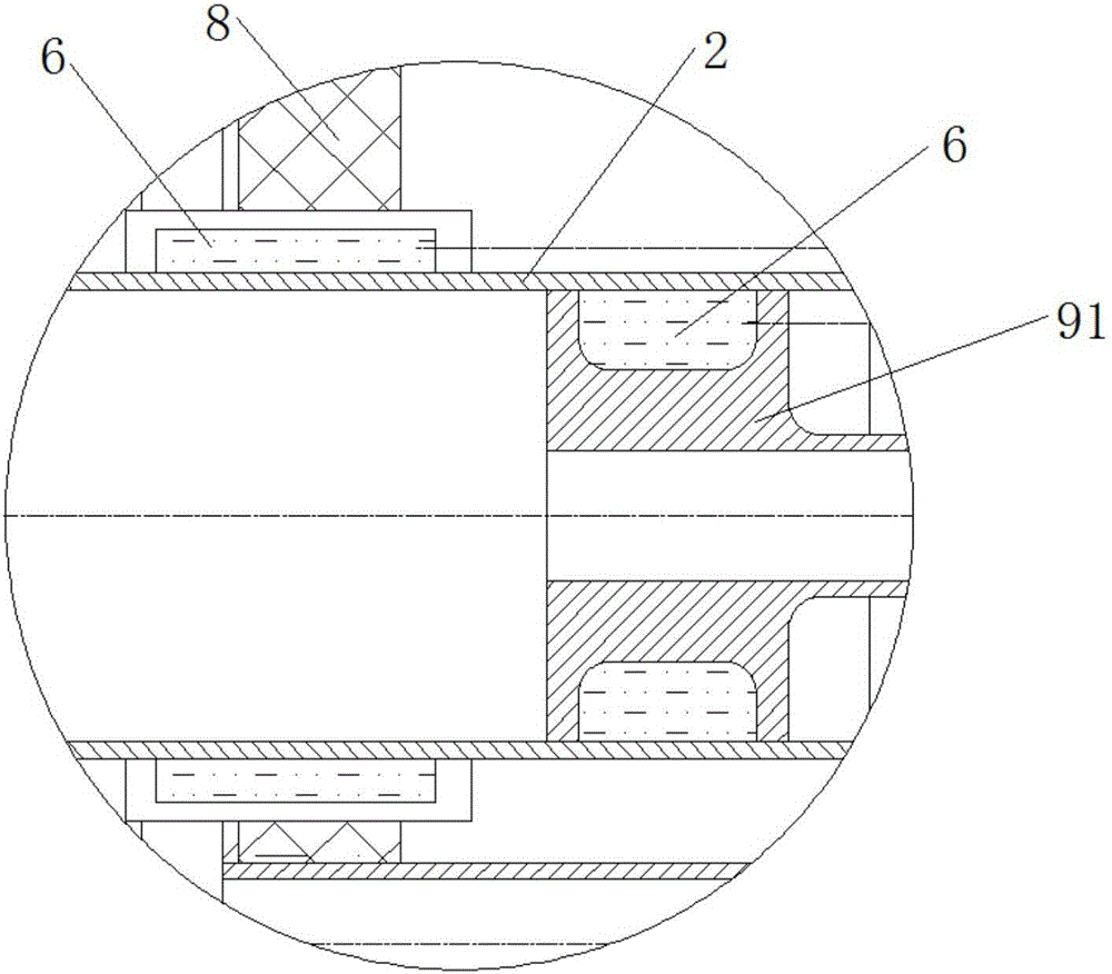 Continuous pyrolyzing furnace