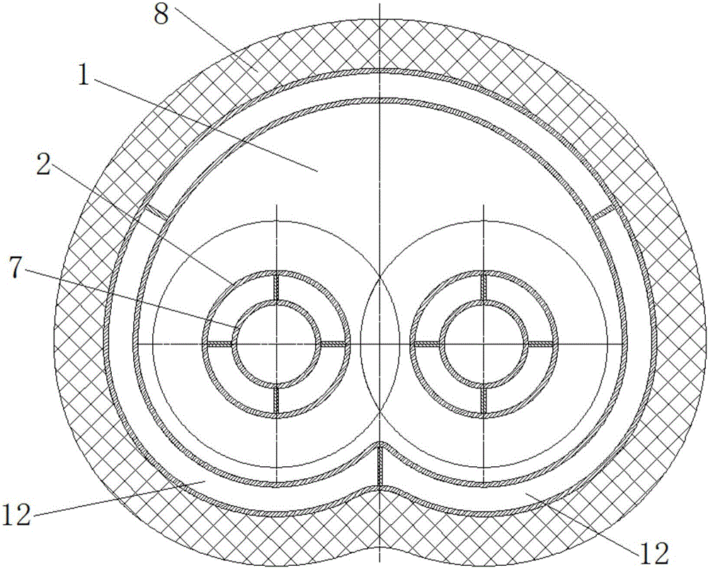 Continuous pyrolyzing furnace