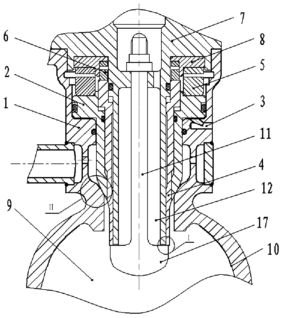 Slotted coaxial pintle type injector thrust chamber