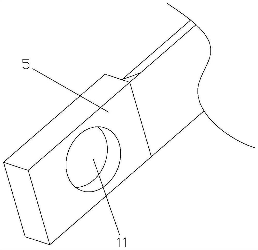 A plate shearing machine shearing mechanism