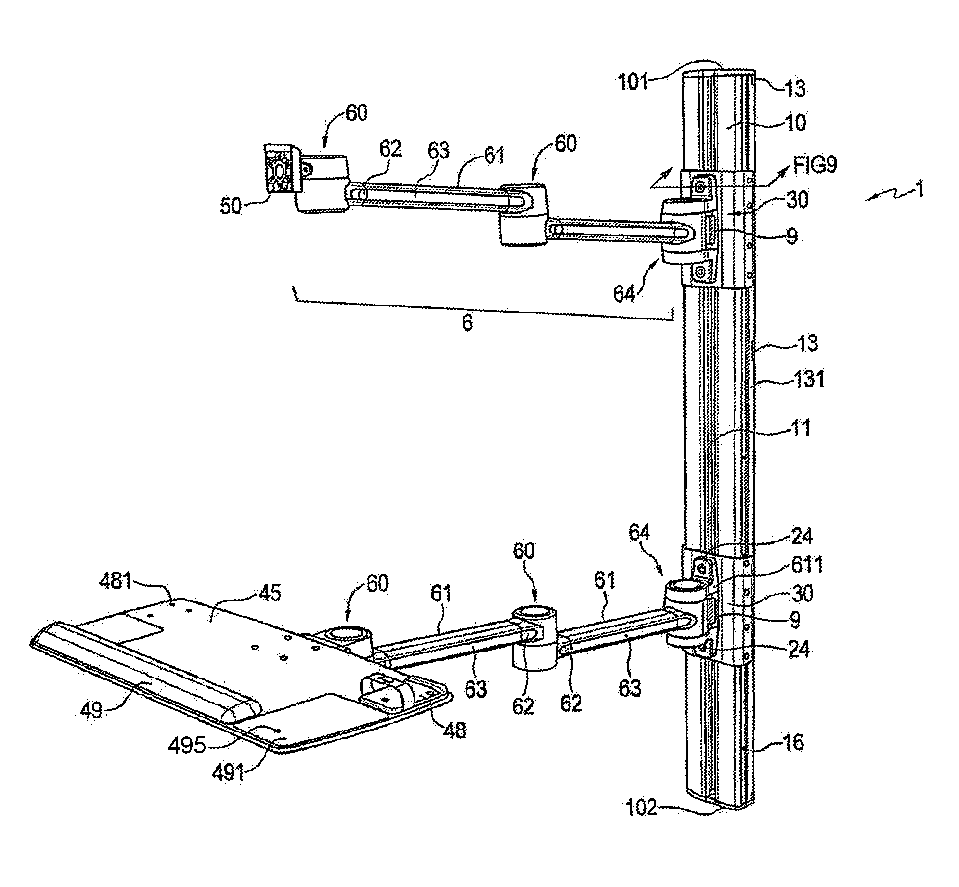 Wall-mounted accessory holder